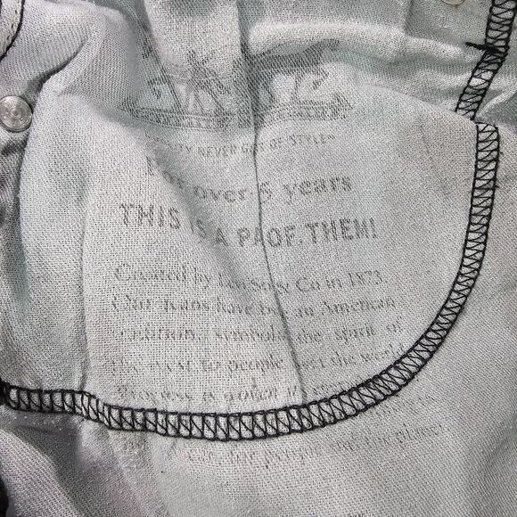 Levis 559 MENS SIZE 36X29 Jeans Black Relaxed Straight Leg Denim - Picture 13 of 14